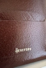 Vintage 1960’s Leather Wallet Hereford Tex Tan Cowhide bifold Brown New In Box