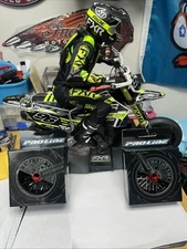 Pro-Line 1/4 Pro-Spec Alum V2 Front / Rear Wheels Set Blk/Red (2) : Promoto-SM🔥