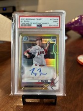 2021 Bowman Draft - Chrome Draft Pick Autographs Ky Bush Gold Refractor /50 RC 