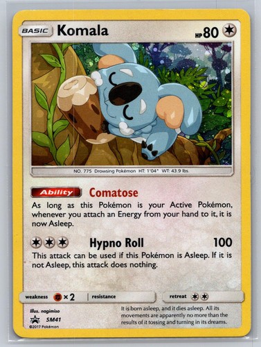 Komala - SM41 Holo Promo Sun & Moon Promo Pokemon LP