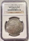 1921-S Morgan Silver Dollar NGC AU-58 Clipped Planchet Rare Error Coin