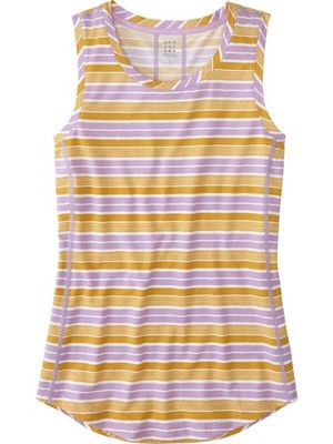 NWT Sz M Title Nine Vibe Tank Rugby Stripe Honeycomb $39 Dri Release Freshguard
