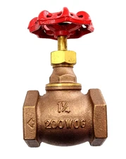 New LANSDALE GLOBE VALVE 1 1/4" Brass / Bronze 200 PSI WOG threaded 1.25 inch