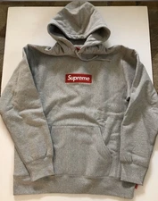 Supreme Bogo Box Logo Hoodie Heather Gray X Large NEW