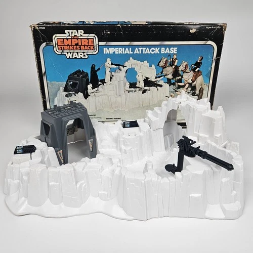 VTG Star Wars ESB Hoth Imperial Attack Base Playset w Box 1980 Kenner