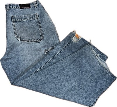 VTG RARE 90s/00s Interstate Baggy Cargo Jeans USA Men's 38 Distressed READ!