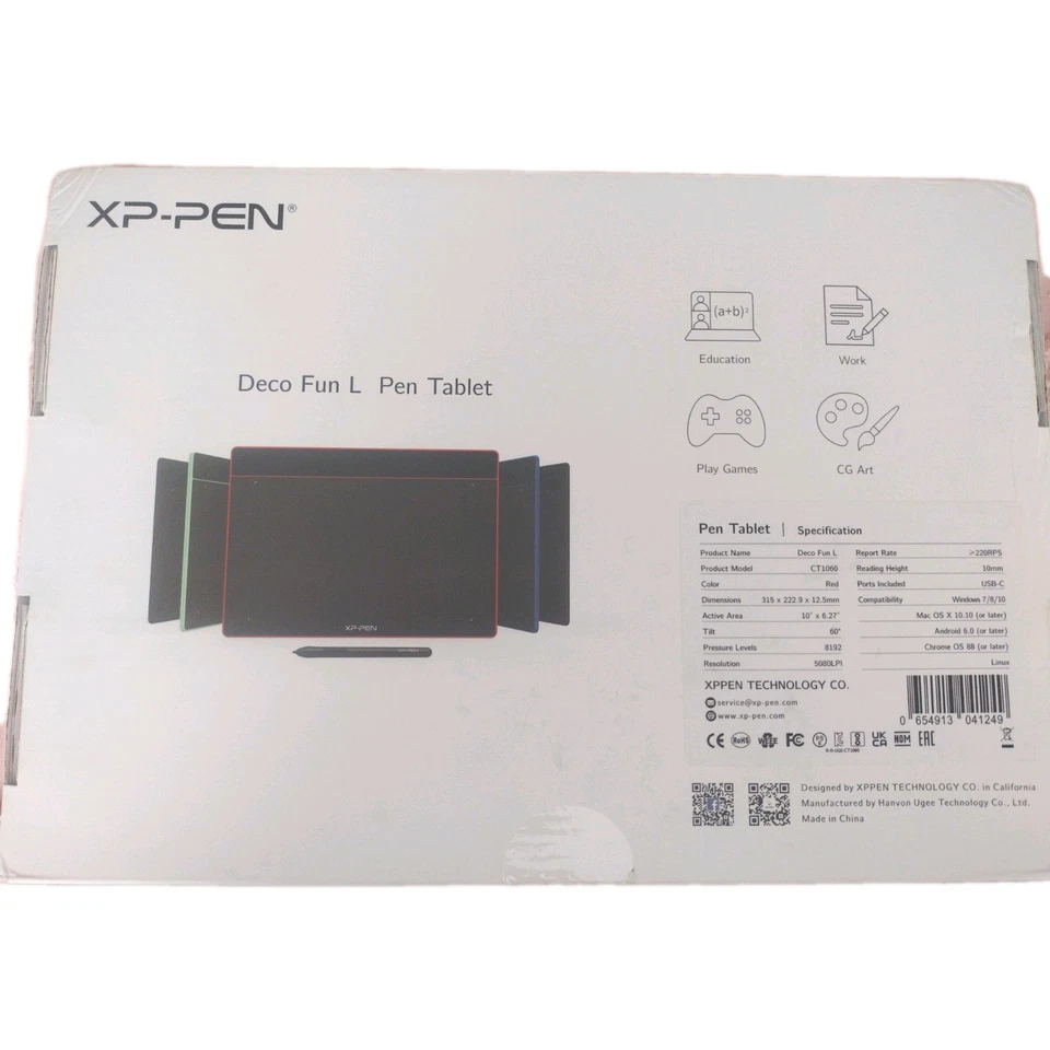 TABLET GRÁFICA XP-PEN DECO FUN L ROJA - ¡¡EXCELENTE ESTADO!!! Foto 2 de 4