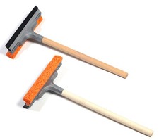 Scheibenreiniger mit Holzgriff 40 cm Abzieher Fensterputzer Scheiben Wischer KFZ