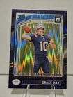 2024 Panini Donruss Optic - Rated Rookie Drake Maye #229 Purple Shock Prizm (RC)