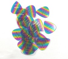 Pickboy Guitar Picks 20 Picks Celluloid Rainbow Colored .75mm Medium