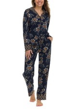 NEW Vera Bradley Women's 100 cotton 2-piece Navy PJ Pajama Set Size S SMALL