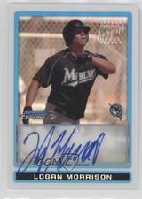 2009 Bowman Chrome Prospects Refractor 78/500 Logan Morrison #BCP112 Auto 1j6