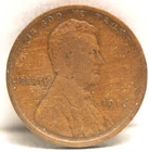 USA, 1916-P Lincoln Cent, KM132, Very Good, NR, 6-19