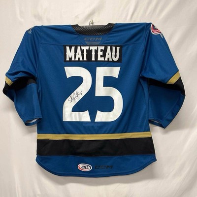CLEVELAND MONSTERS GAME WORN SIGNED JERSEY Captain #25 Stefan Matteau