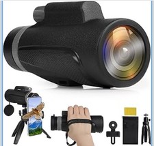 12x55 HD Monocular Telescope with Smartphone Holder, 2023 Water Proof 42mm