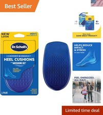 Heel Cushions with Massaging Gel Advanced All-Day Shock Absorption and Cus...