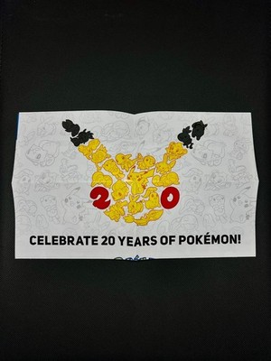 【ポケモンカード】20th anniversaryポスター Pokémon 20th Anniversary Poster/Insert (2016) | eBay