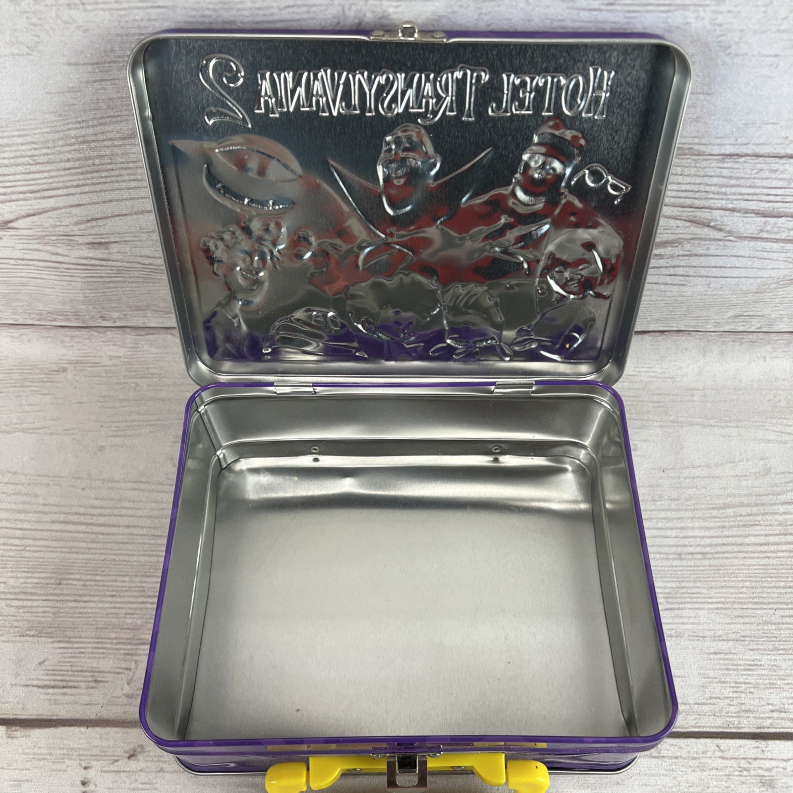 Sony Pictures Hotel Transylvania 2 Metal Lunchbox 2015 3D Embossed Free Ship!