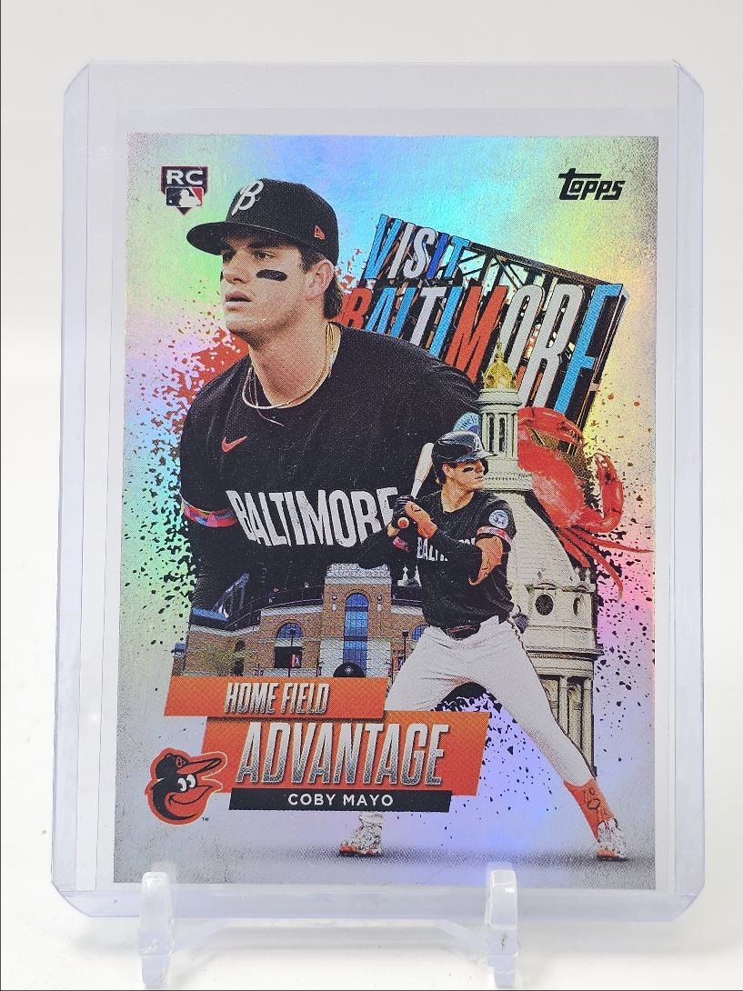 COBY MAYO 2025 TOPPS SERIES ONE HOME FIELD ADVANTAGE ROOKIE RC Q5968