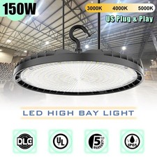 150 Watt LED Shop Light Warehouse Garage UFO High Bay Fixture 3000K/4000K/5000K