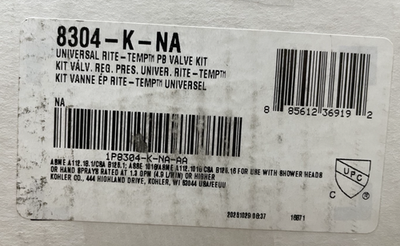 #ad Kohler K 8304 K NA Rite Temp 1 2 Inch Pressure Balancing Valve N A $49.99