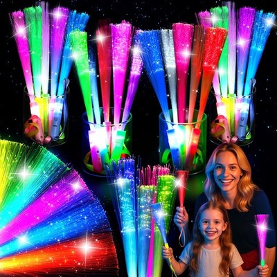 LovesTown 24PCS Glow Sticks Party Supplies, 3 Modes Colorful Flashing Glow in...