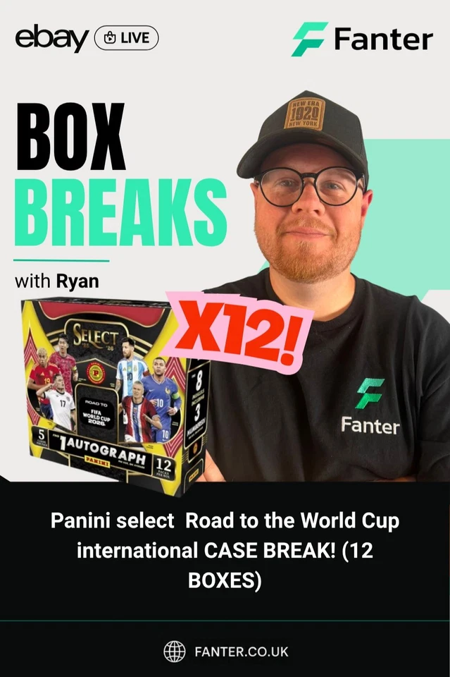 PANINI SELECT RTWC INTERNATIONAL CASE BREA! (12 BOXES)