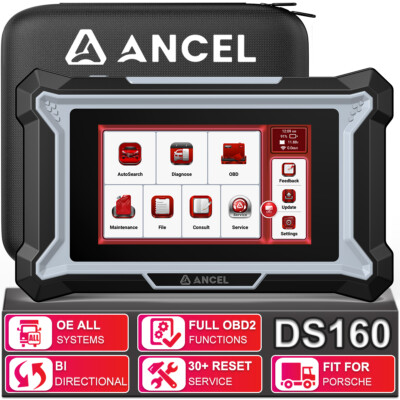 DS160 Full System OBD2 Scanner SAS Reset Bidirectional Scan Tool Fit for Porsche