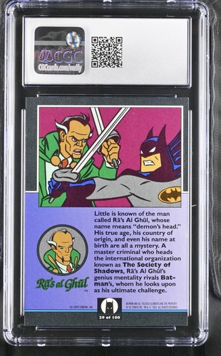 1993 Topps Batman the Animated Series CGC graded cards You Pick - Picture 34 of 43