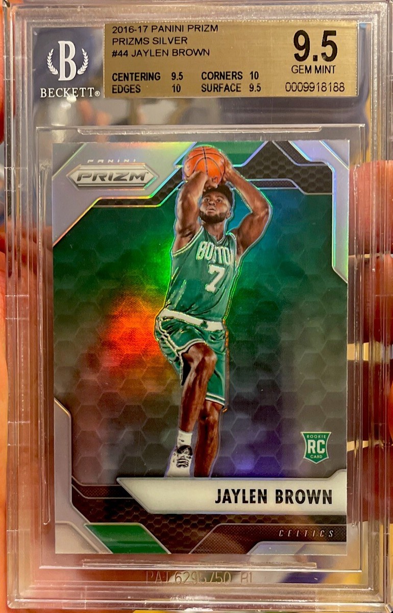 2016 PANINI PRIZM JAYLEN BROWN Rookie PRIZM SILVER RC #44 9.5 BGS