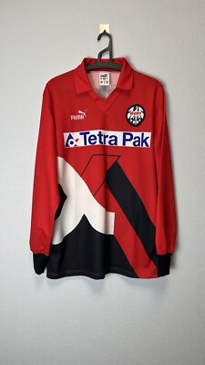 ウェア Puma Eintracht Frankfurt 93-94 Vintage Puma Eintracht Frankfurt 1993/94 #10 L/S Soccer Jersey