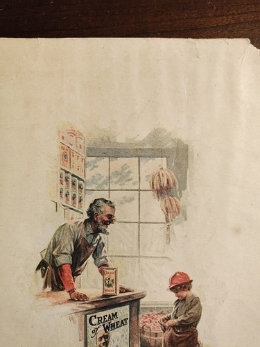 Cream Of Wheat Vintage Full Page Magazine AD 1917 Financially Embarrassed - Picture 2 of 6