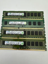 Samsung 4x4Gb PC3L-10600R Server Memory RAM- Lot of 4 - PN M393B5273DH0-YH9