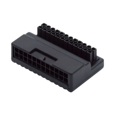 ATX 24Pin Female to 24pin Male 90 Degree Power Adapter Mainboard Overmold