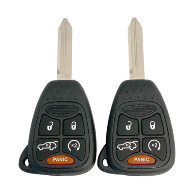 2 New OEM Electronics Keyless Remote Key Fobs RHK 5 Button For JEEP OHT692713AA