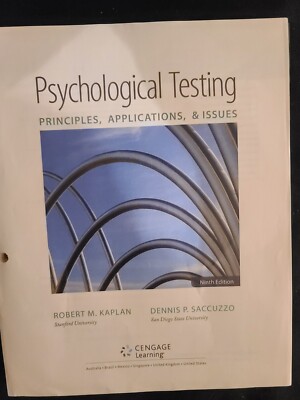 Loose Leaf VG15 Psychological Testing: Principles, Applications, and Issues  9e