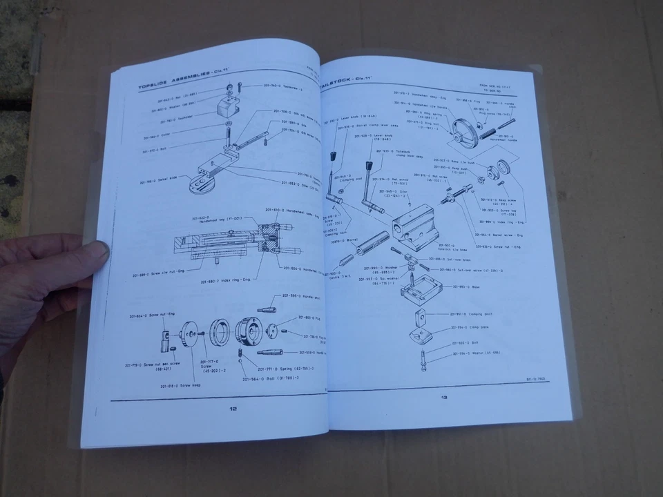 CLAUSING COLCHESTER 8000 SERIES 11" LATHES OPERATING INSTRUCTIONS & MAINTENANCE - Image 2 of 2
