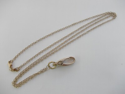 Lanyard Badge ID Holder Necklace NEW 32 inch Rhodium Plated 