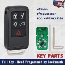Keyless Entry Remote Car Key Fob For Volvo S60 S80 V60 V70 Xc60 Xc70 Kr55wk49264
