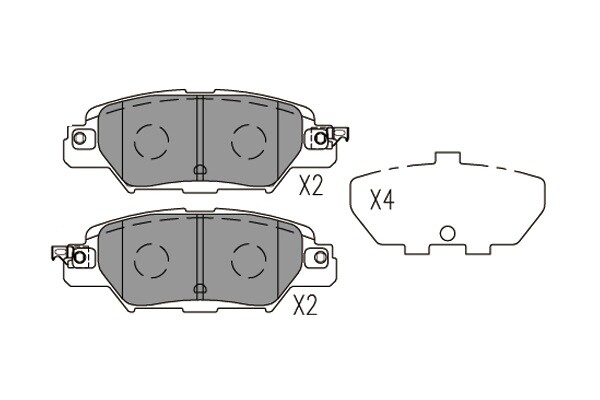 Brake pads KBP-4582 KAVO PARTS for MAZDA CX-5 - Image 3