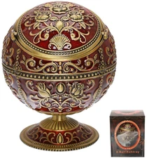 Vintage Windproof Ashtray with Lid for Cigarettes & Cigars - Metal Portable Odor