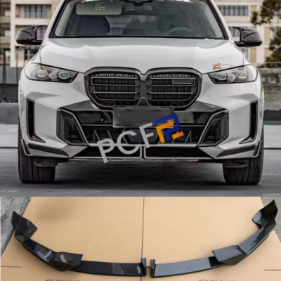 2024-2026 For BMW X5 G05 M60I LCI Real Carbon Front Bumper Lip