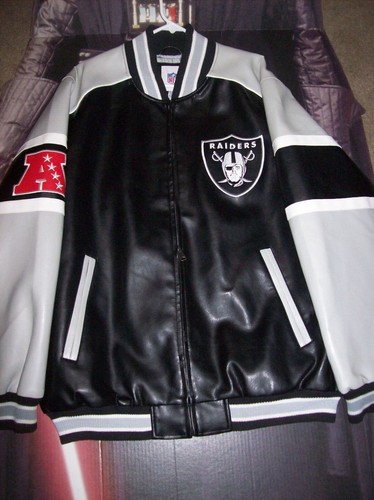 NFL Raiders Jacket Mens XXL AFC Oakland 