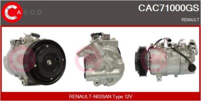 CAC71000GS CASCO Kompressor, Klimaanlage für RENAULT