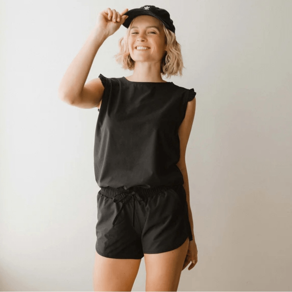 Albion BLACK FITNESS ROMPER MEDIUM