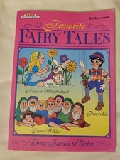 VINTAGE 1997 KAPPA ACTIVITY BOOKS FAVORITE FAIRY TALES COLORING BOOK