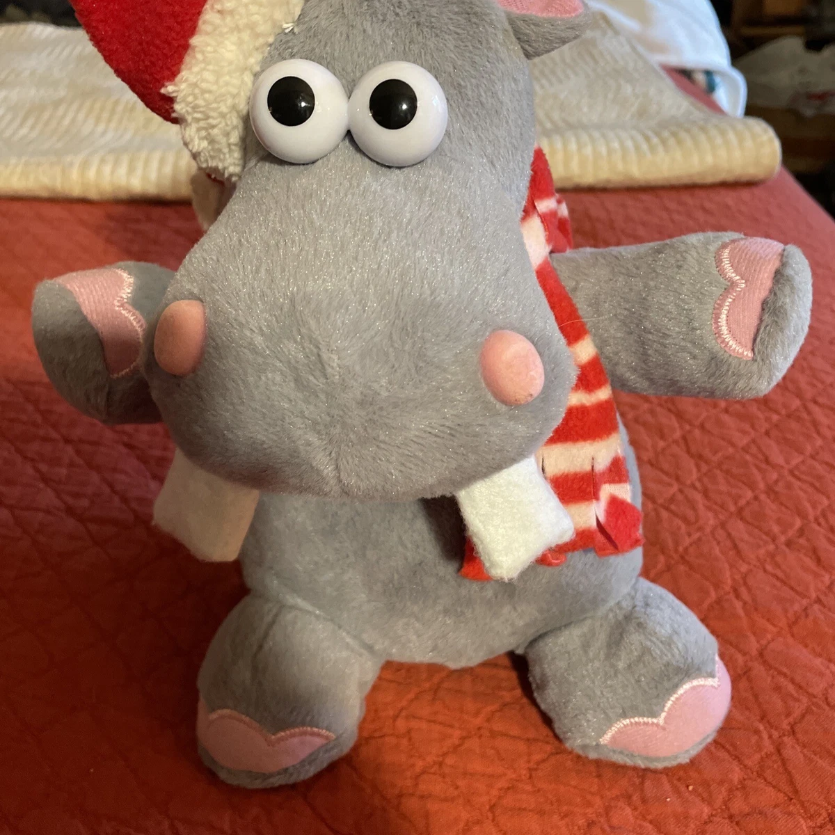 Singing christmas hippo plush discount