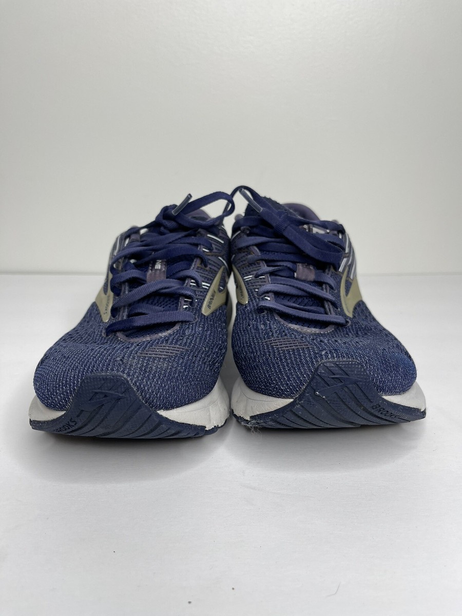 Brooks Adrenaline Running Shoes GTS 19 Mens Size 8 Blue Gold  display picture 3