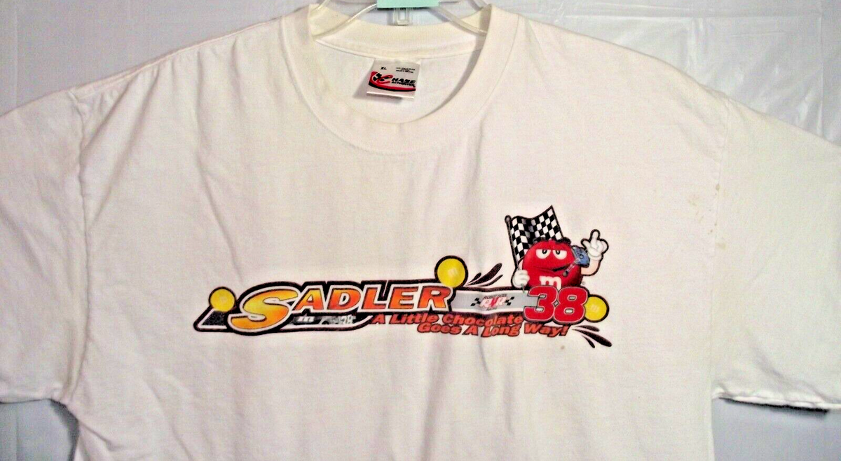 Débardeur De Course Elliott Sadler #38 – Vert M&M – Taille M – 100% Coton – Neuf Avec étiquettes