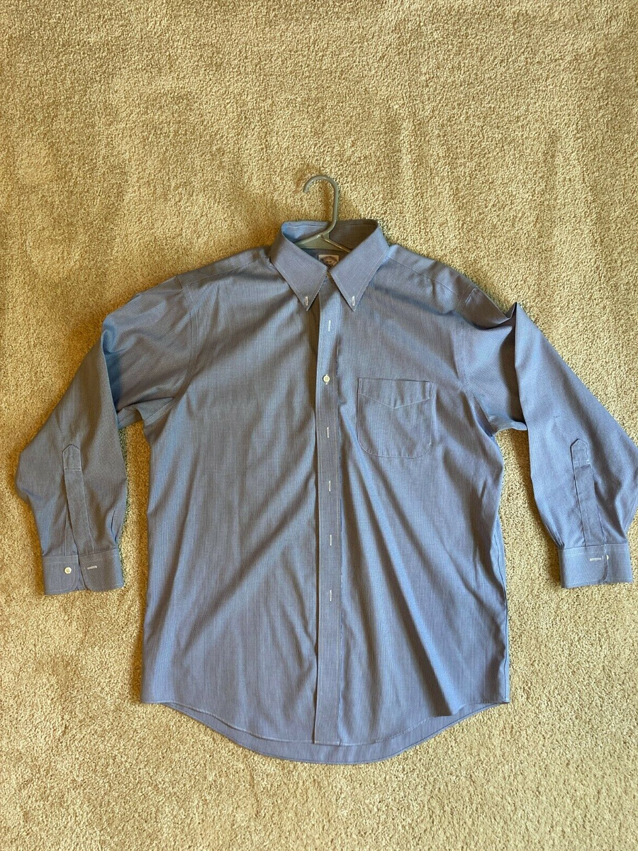 Brooks Brothers Dress Shirt 16 33 Classic Fit Non Iron Supima